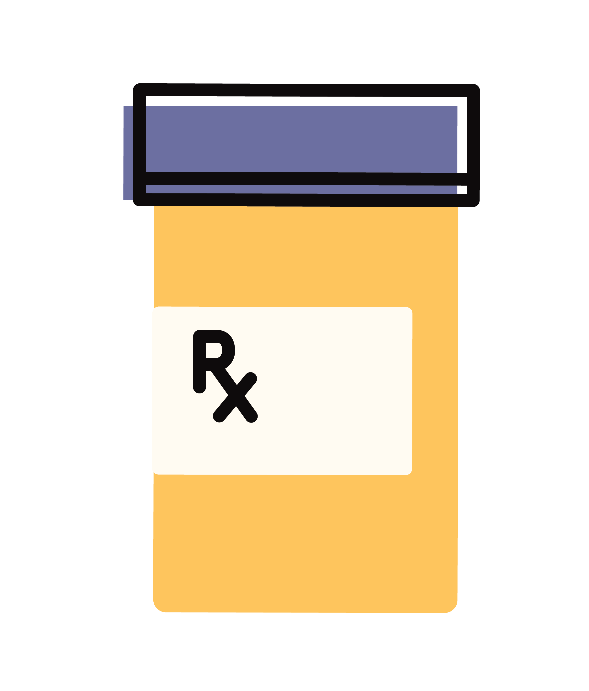 Illustration of a pill bottle